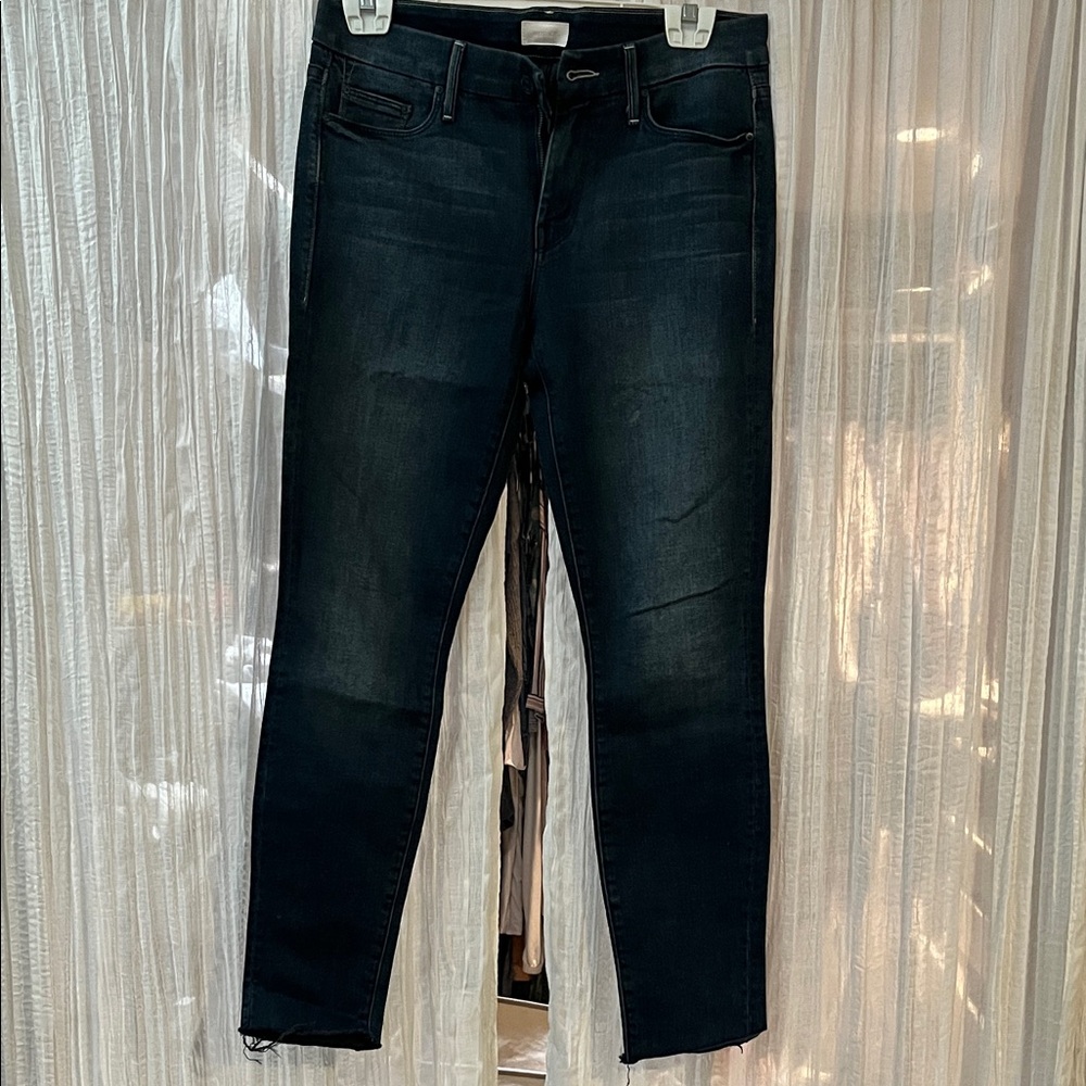 Women's Mother  Dark Blue Jeans